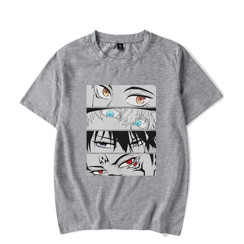 Japansk anime tryckt t-shirt kortärmad dam och herr vardaglig t-shirt