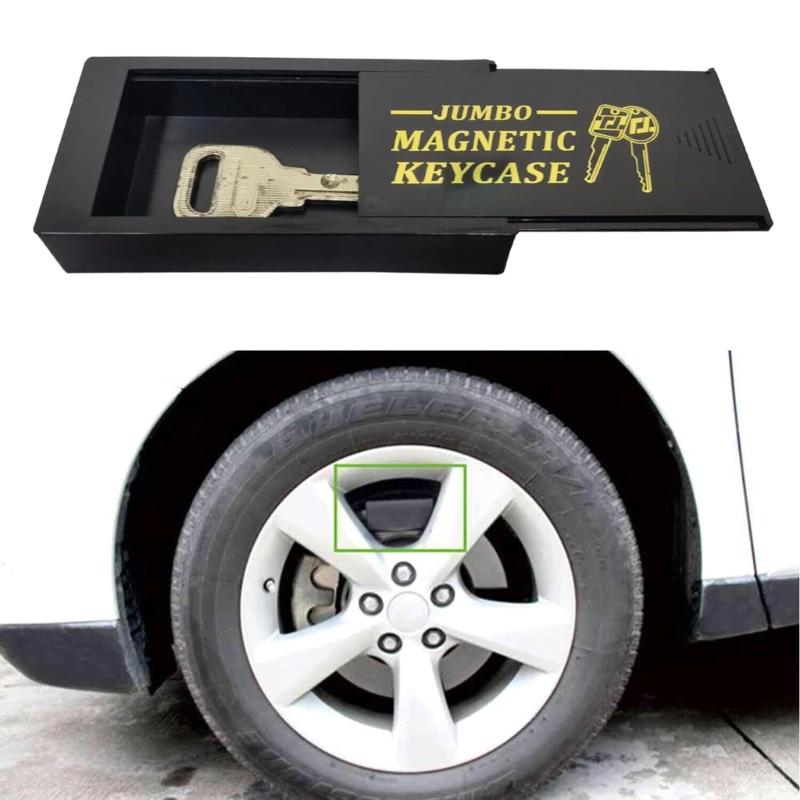 Plastic Convenient Magnetic Key Storage Case Keys Hider Case Car Keys Holder ABS Material for Car and Home Keys Security