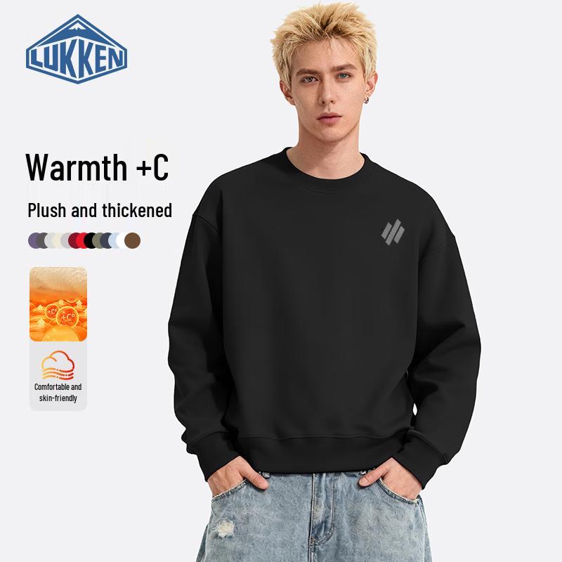 

LUKKEN Men s Fleece Lined Crewneck Sweatshirt L