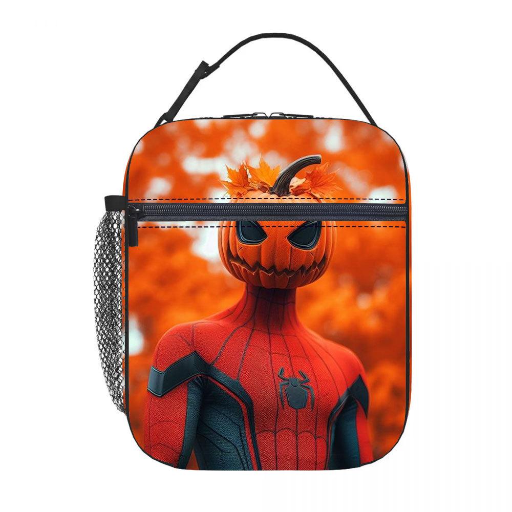 Spider-Man Lunch Bag Anime Cartoon Tote Bag Student Bento Bag Aluminum Foil Thermal Insulation Meal Bag Lunch Box Bag