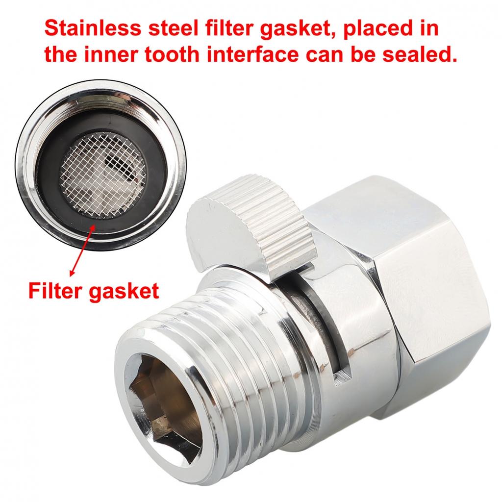 1x Shower On Off Valve 40mm Anti-Leak Design Brass Water Regulator