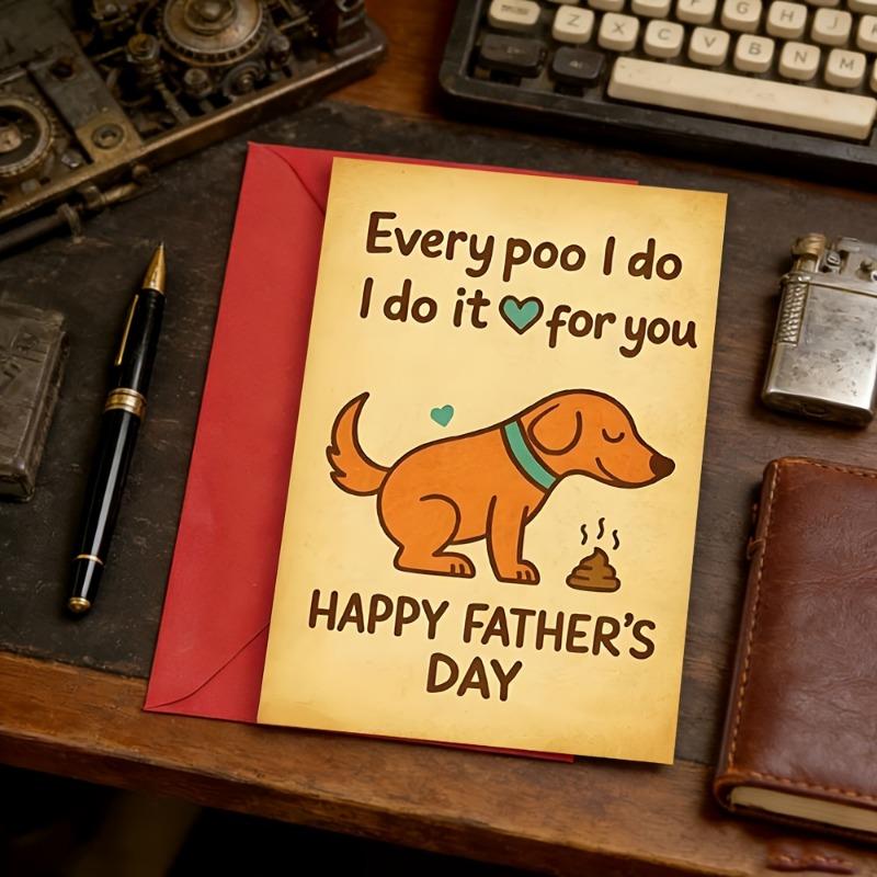 Humorous Father's Day greeting card