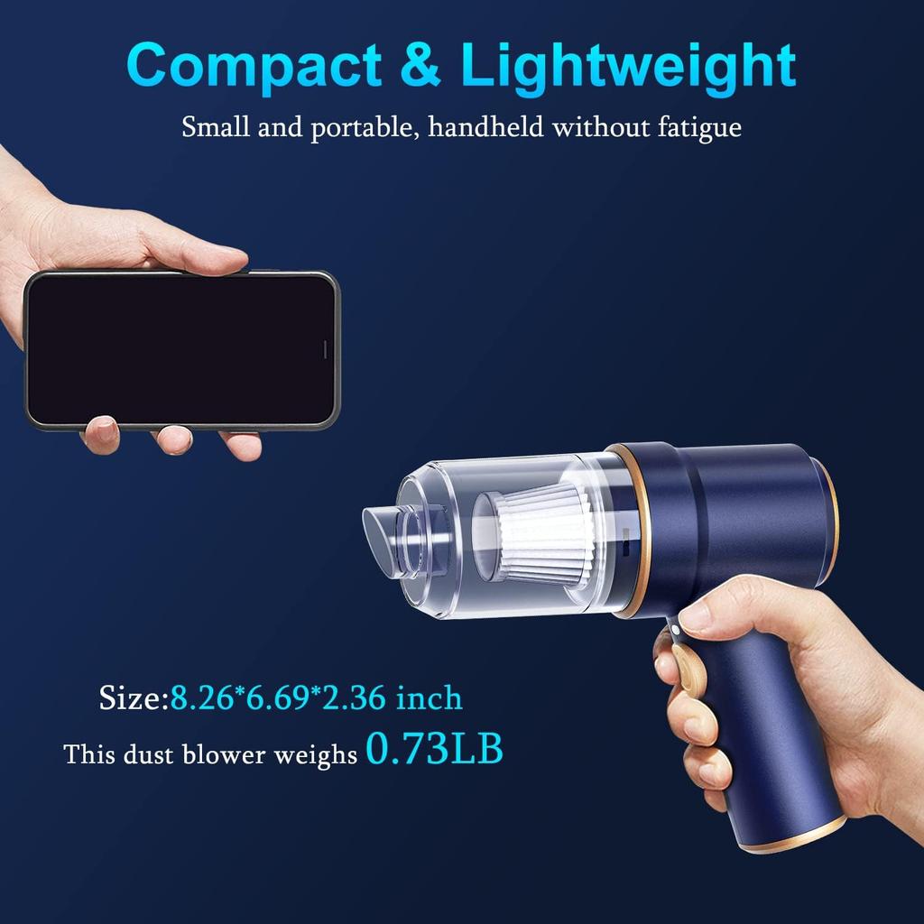 90000PA Car Vacuum Cleaner Mini Hand Held Portable Wireless Cleaner for Home Appliance Powerful Cleaning Machine Car Cleaner