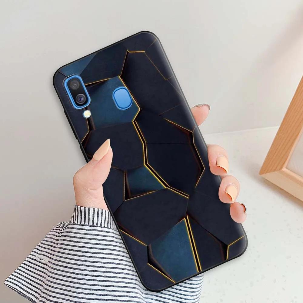 For Samsung A40 Case Ceometric Cool Cover For Samsung Galaxy A40 Soft TPU Silicone Phone Case For Samsung A40 a40 A 40 5.9 inch