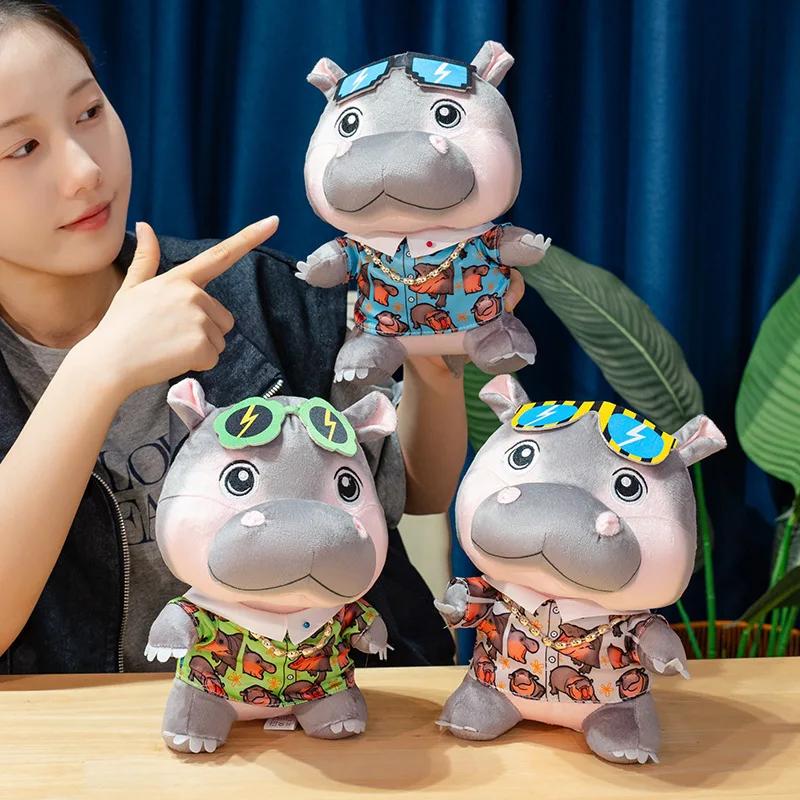 15/23Cm Cute Thailand Hippo Plush Toy Internet Celebrity Doll Soft Stuffed Animal Doll Boys Girls Birthday Holiday Gift