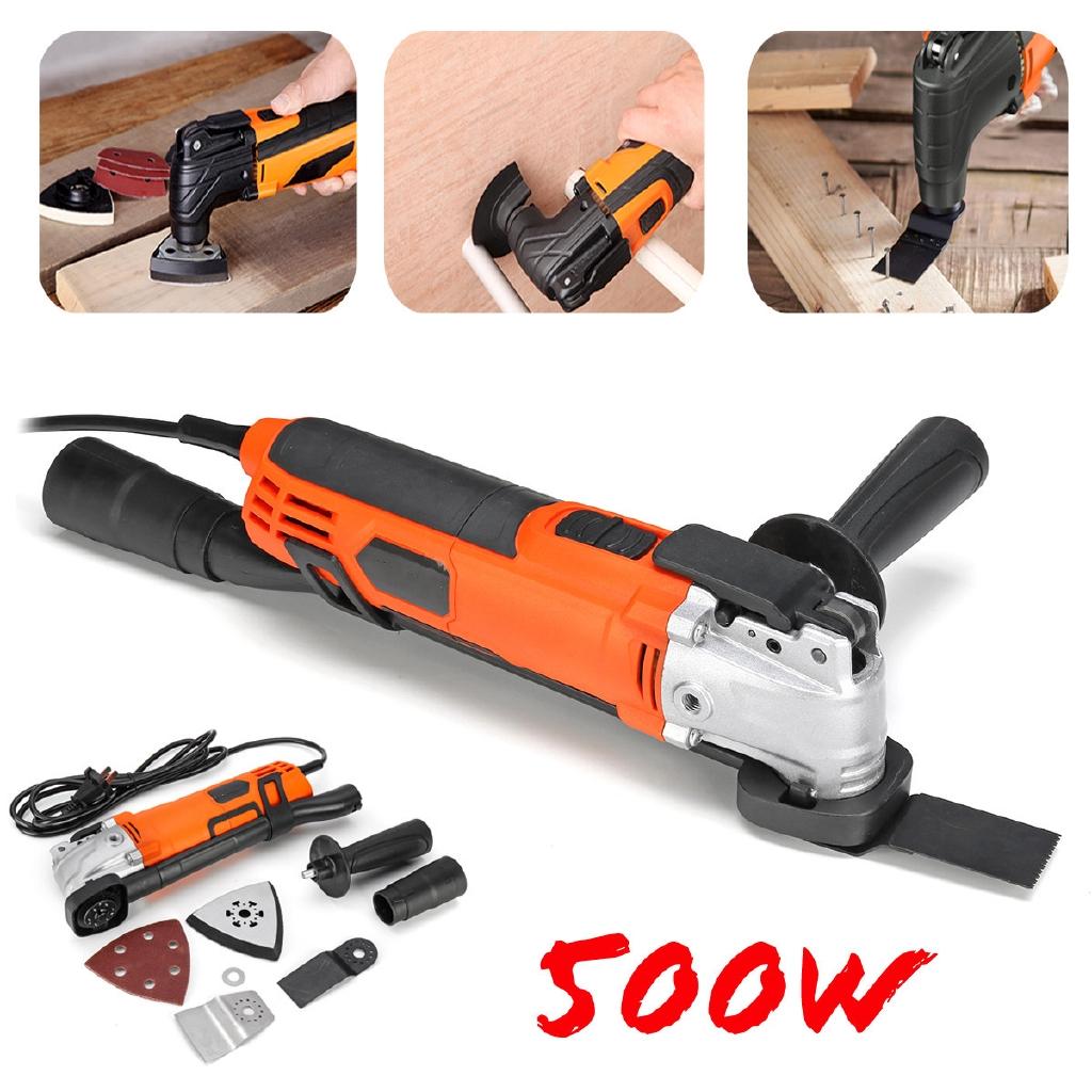 500W Multi Oscillating Combat Tool & Cutting Sanding Scraping Accessories