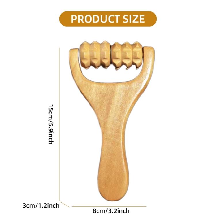 Soothing Wood Body Roller Gentle Massage Tool for Women and Men Massage Roller Deep Tissue Roller
