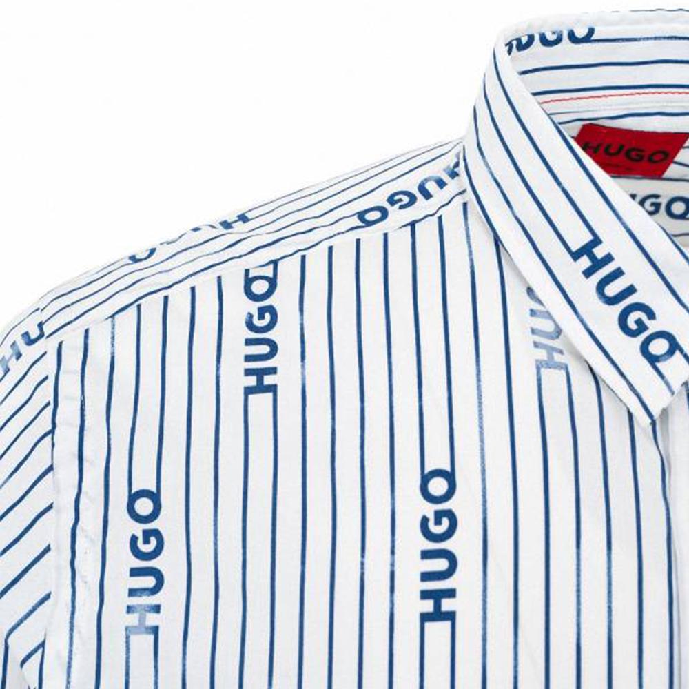 Hugo Boss Shirts Men's Blue Lapel Moderate Other 50508614-420
