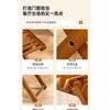Portable Folding Bamboo Shower Stool - Spa-Style Foldable Bath Seat for Showering, Shaving, & Sauna Use, Natural Bamboo Design