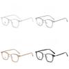 Retro Metal Tr Frame Eyeglasses With Blue Light Blocking For Men And Women