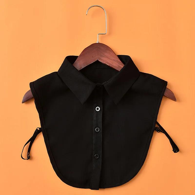 

Модная однотонная рубашка с искусственным воротником, женские съемные воротники для мужчин, ожерелье с лацканами, блузка с искусственным воротником, топ-декор