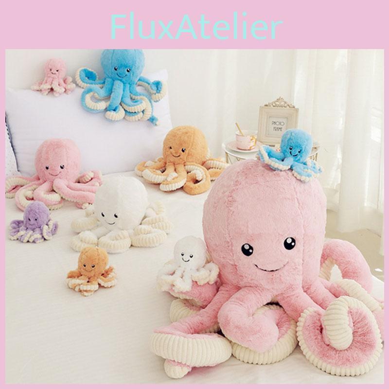 Adorable 15.7'' Octopus Plush Stuffed Toy Pillow For Kids And Home Decor