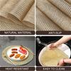 Golden Sliver Glitter Round Braided Placemats Set of 6 34/38CM Circle Place Mats Washable Table Mats for Kitchen Party Wedding