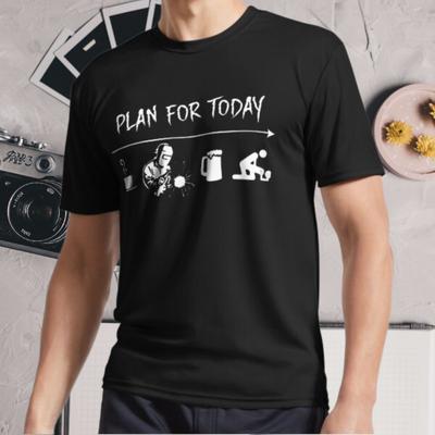 Nuovo Piano Camicia Per Oggi Caffè Saldatura Logo Attivo Maglietta Divertente Taglia S - 5XL
