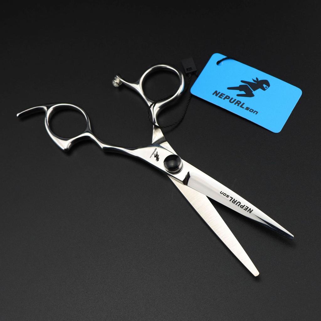 6.0 Inch, Nepson Black Gem Model, Hair Scissors, Bangs Scissors, Flat Scissors