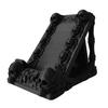 Soporte para Teléfono Calavera Gótica, Impresión 3D Forma de Esqueleto Negro Mate, Soporte Estable para Teléfono Móvil como Accesorio de Escritorio