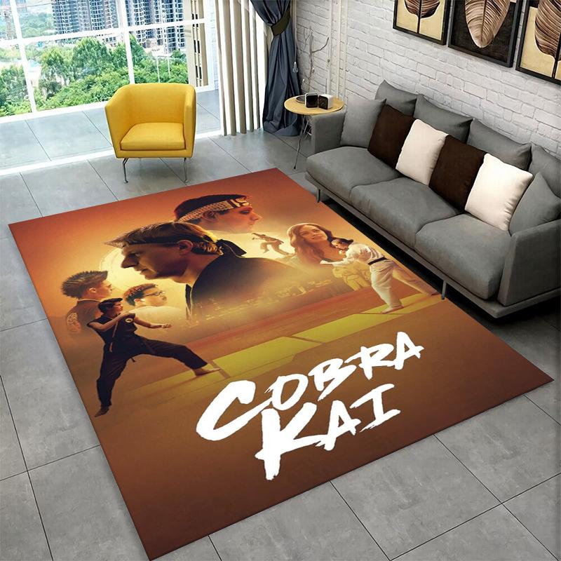 

Cobra Kai TV Amanda Karate Carpet Rug for Bedroom Living Room Sofa Playroom Doormat Home Decor,Kid Area Rug Non-slip gift 40x60cm