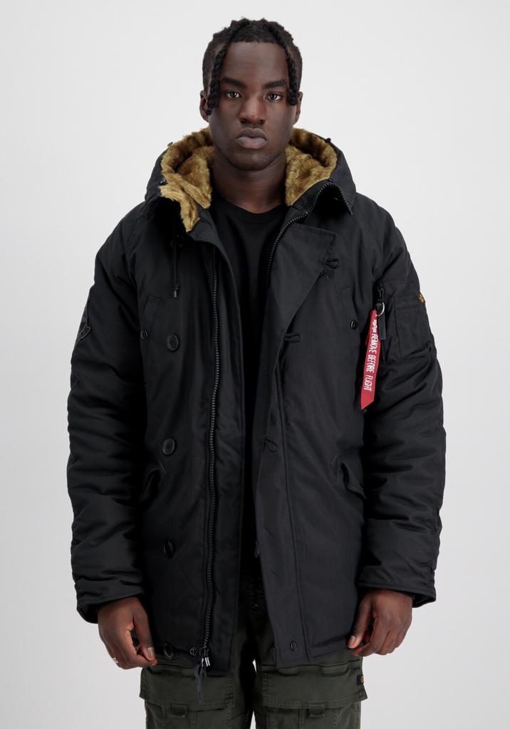 Зимняя куртка Alpha Industries N3B Fliegerparka (100106) schwarz (100106-03)
