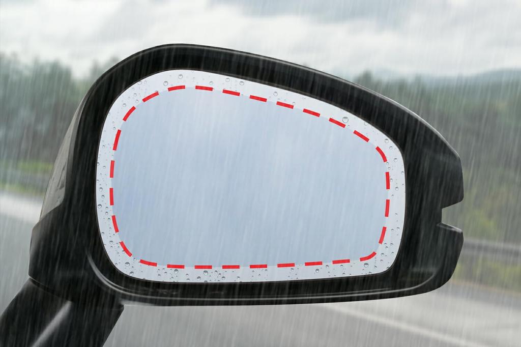 Of ClearView Made In Japan Hydrophilic Film for Door and Side Mirrors for Honda Vezel Protective Sheet Film for Scratch Prevention [Set 2] Anti-Fog