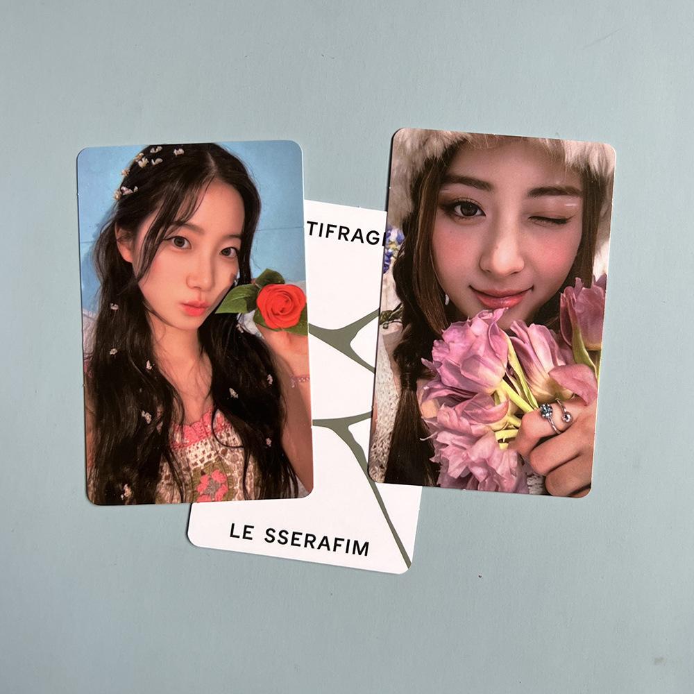 Buy 5pcs/set LE SSERAFIM Antifragile Lomo Card Frozen Aquamarine