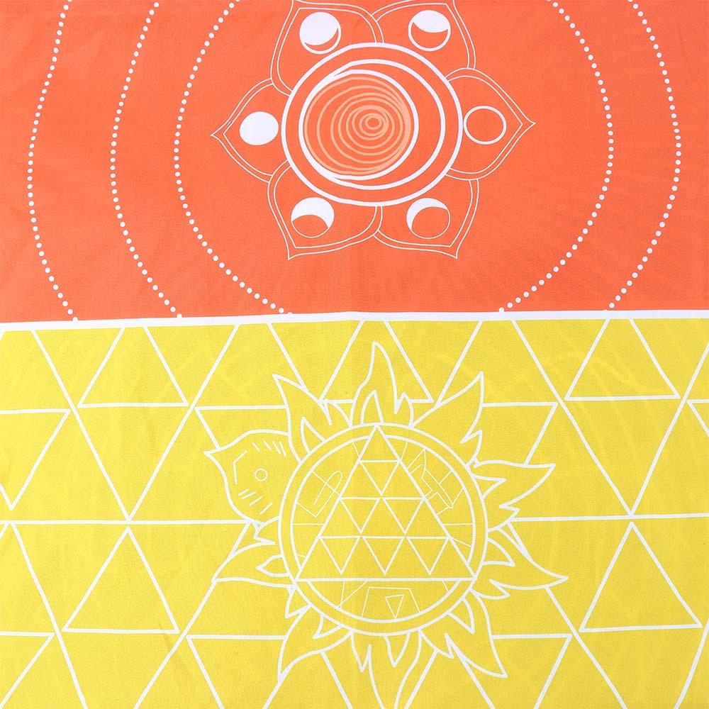 Comfortable Travel Rainbow Tapestry Floor Mat Yoga Carpet Beach Towel Rug Meditation Carpet