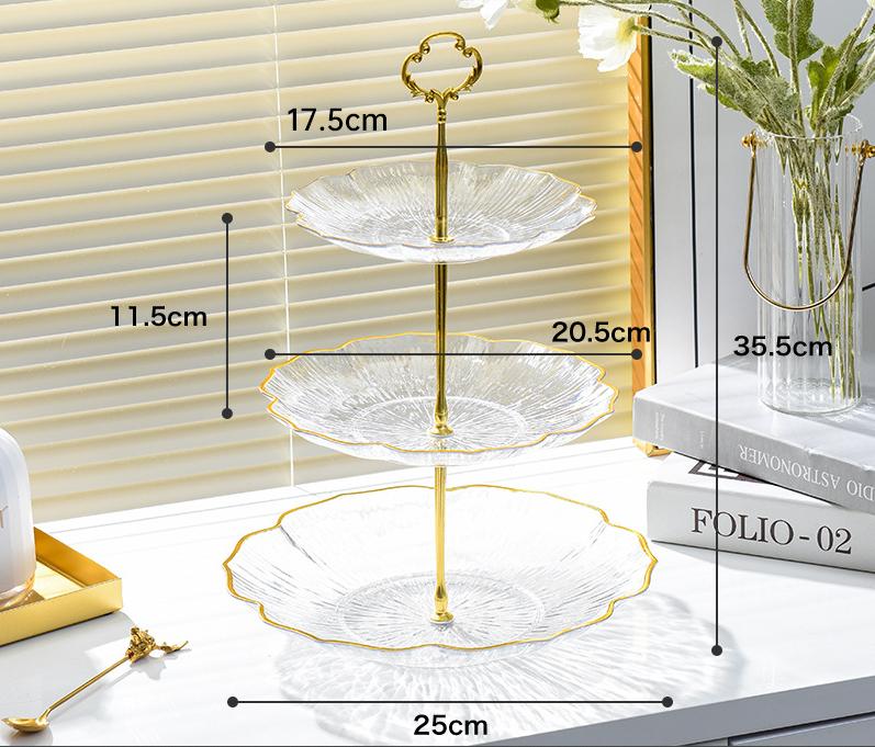 Fruit plate living room home coffee table multilayer afternoon tea dessert cake plate dessert display shelf luxury.