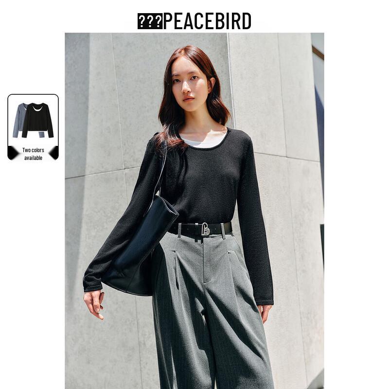 

Women s Faux Two-Piece Color-Block Knit Sweater S