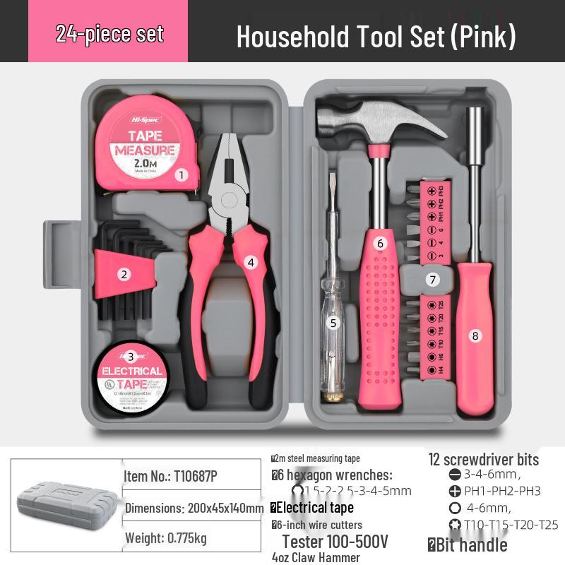 Complete Household Tool Set: Hex Wrench, Screwdriver, Pliers for Daily Repairs