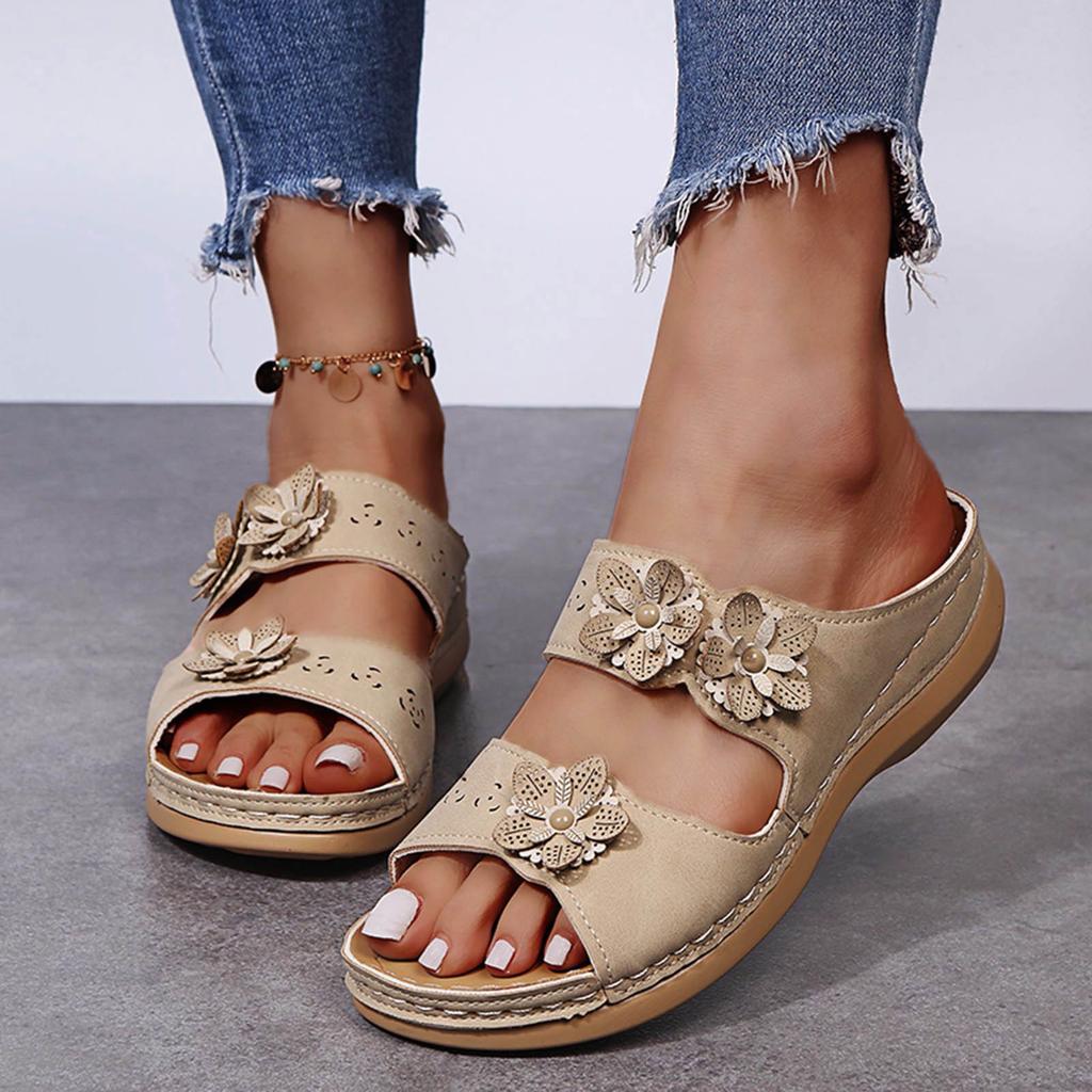 Pedicure Sandals For Women With Toe Separator Women Shoes Sandals Thick Sole Wedge Heel Sandalias De Mujer Verano 2026