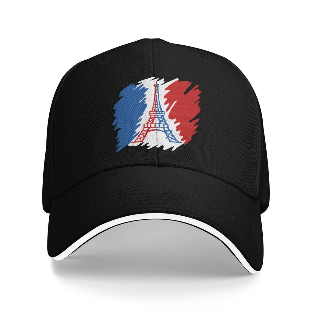 Custom Cool French Flag With The Coat Of Arms Baseball Cap WoUnisex Unisex Adjustable Adult Dad Hat Hip Hop Sun Hat