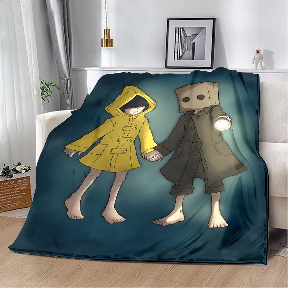 Horror Game Little Nightmares Printed Blanket Picnic Blankets Warm Blanket Soft Comfortable Blanket Home Travel Birthday Gift