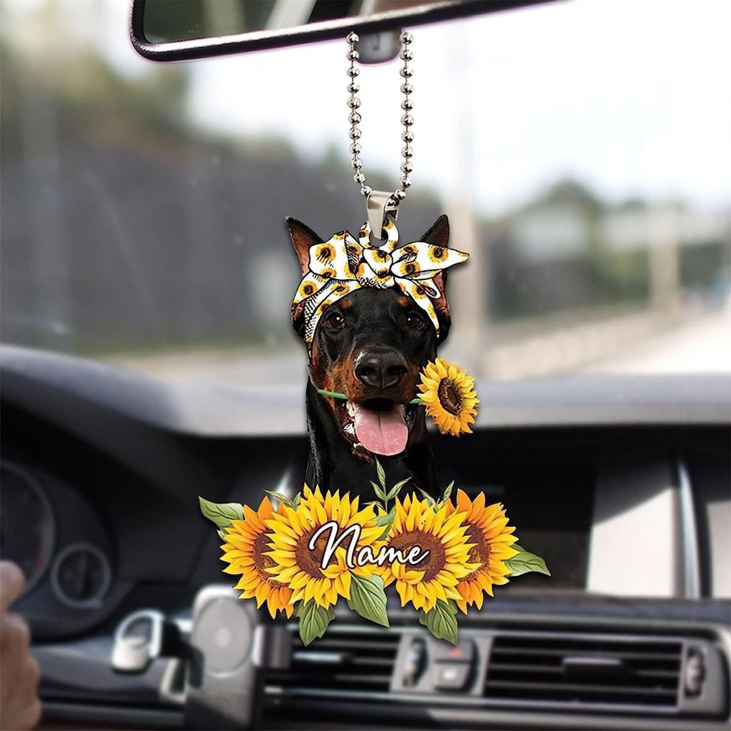 

Acrylic Sunflower Playful Animal Series Car Ornament Colorful Accessory For Holiday Cheer 1