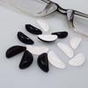 12 Pairs Glasses Nose Pads Non-slip Half Moon Hollow Solid Color Stylish Daily Using Long Lasting Silicone Eyeglass Nose Pad for Office
