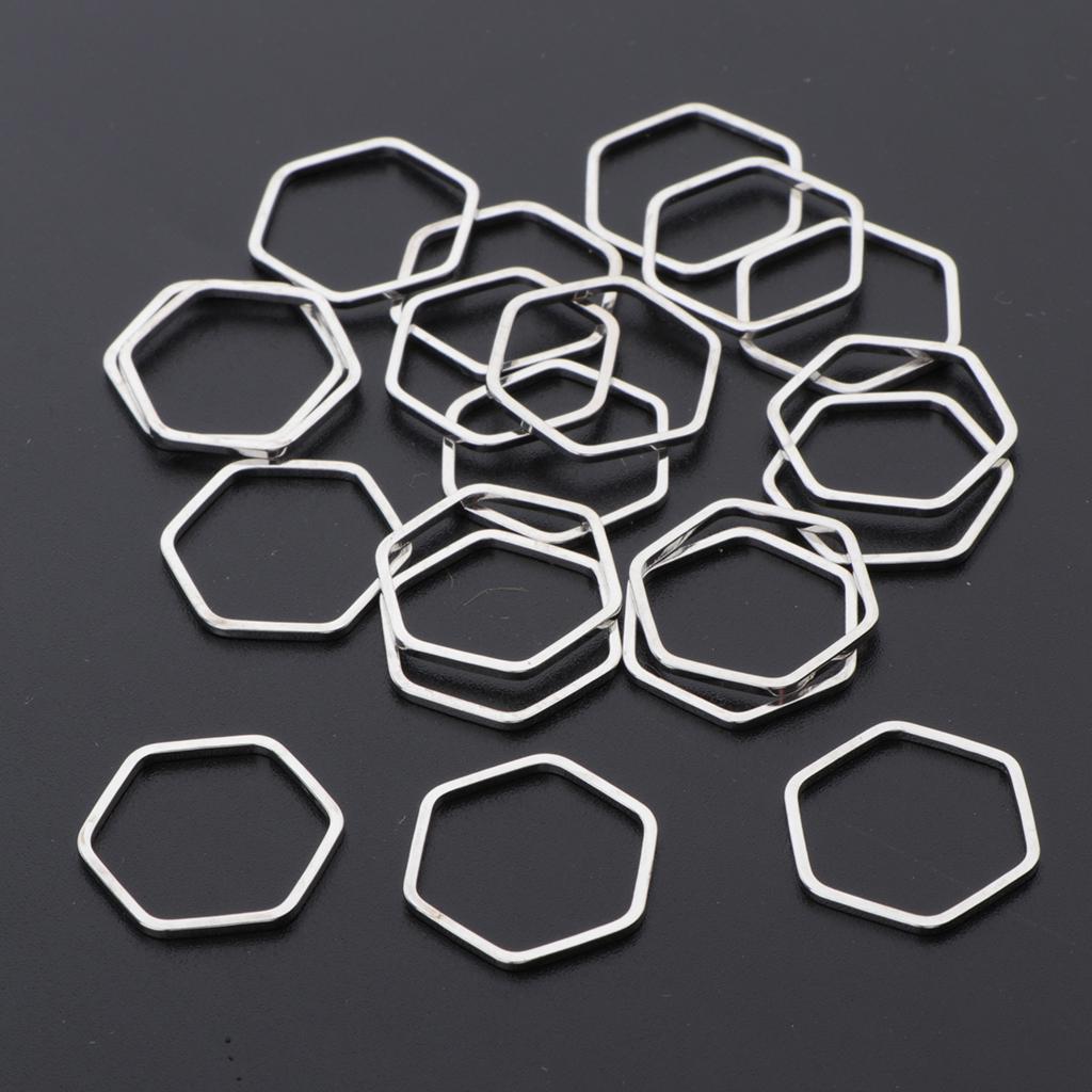 20 kusů kovových přívěsků na výrobu šperků 7x7mm
