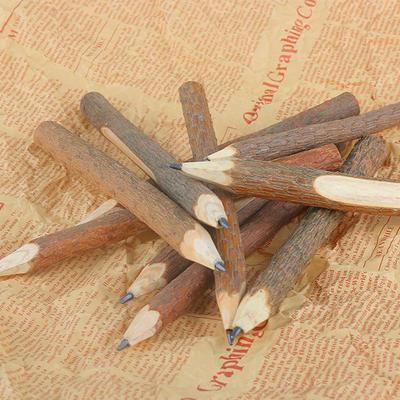 10PCs School Supplies Stationery Art Work Branch and Twig Wooden Pencil Graphite Writing Tool