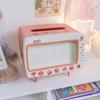 Cute Plastic Tissue Box Home Multifunctional Kawaii Desktop TV Tissue Box Case Simple Creative Storage Napkin Holder Paper Tray
