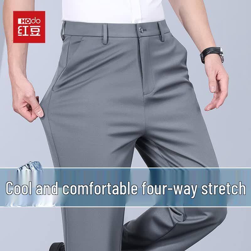

Hodo Men s Ice Silk Business Casual Trousers 31