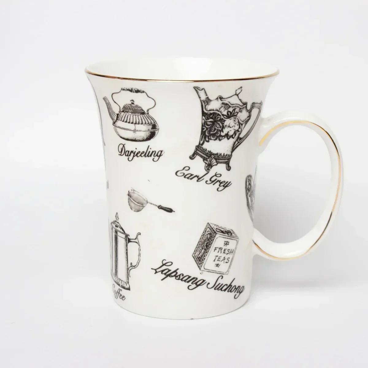 

Кружка из костяного фарфора в пасторальном стиле Керамические чашки для воды Чашка для молока Европейская чашка CITIC Кружка для кофе Кружки Кофейные чашки 275ml