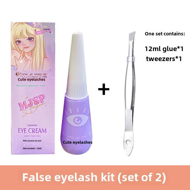 Mengji Shangpin M08 Airy Sunflower Fairy False Eyelashes - Natural Transparent Thin Stem