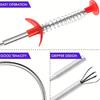 Drain Snake, Drain Clog Remover - Gutter Cleaning Tools Drain Cleaner for Toilet Sewer Shower Kitchen Bathroom Tub Clogged Drain