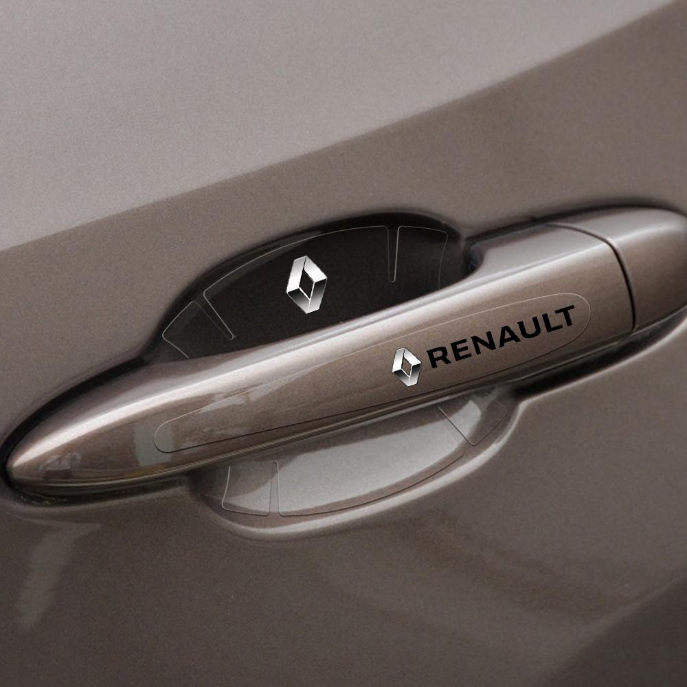 Car Door Handle Anti Scratches Protector Film Stickers For Renault Megane 4 3 Talisman Captur Kwid Fluence Laguna 2 Nema Espace d111