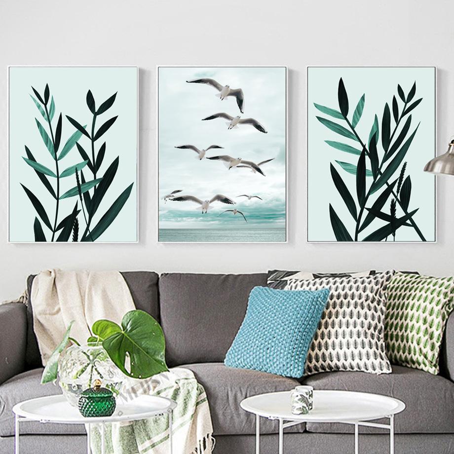 Nordic Landscape Palm Tree Beach Watchtower Wall Nature Art Posters Prints Pictures For Living Room Canvas Painting Home Decor
