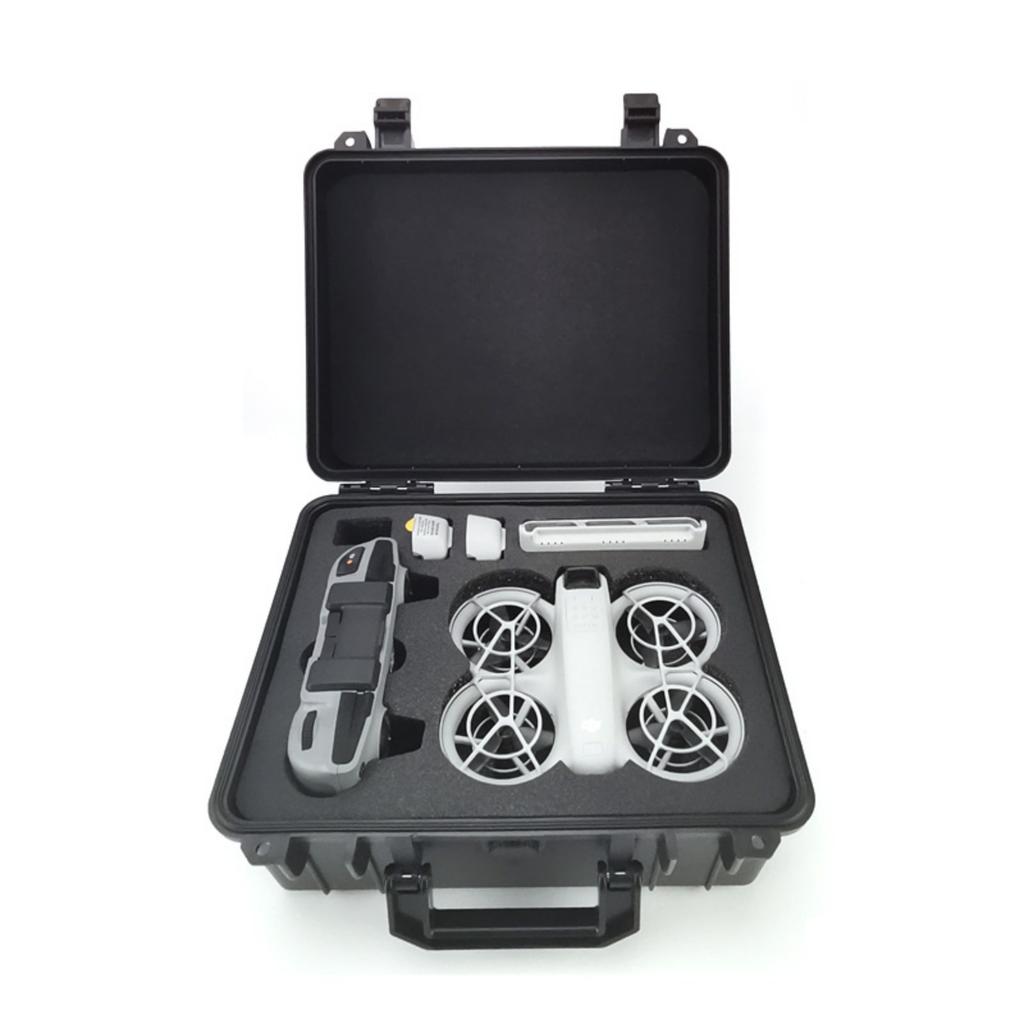 Portable Drones Protections Box with Foam Interior, Water and Shock Resistant, Durability PC Shell for Outdoor Travel