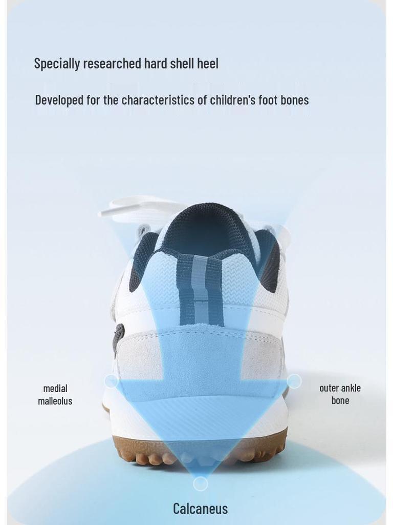 Red Dragonfly 2026 Spring Kids' Casual Patchwork Velcro Shoes with Non-slip Rubber Sole