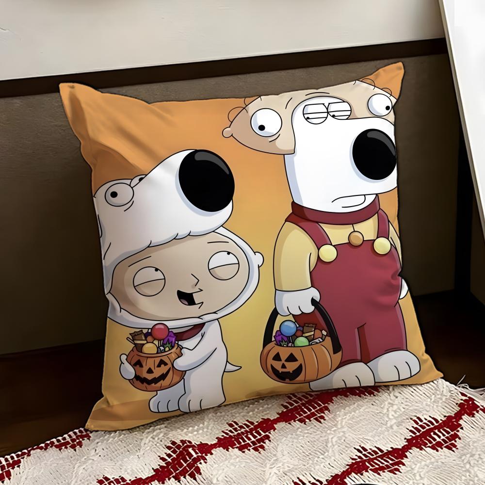Hot Anime FFamily GuyS Cushion Cover Reversible Soft Durable Pillow Cover Home  Car MultiScene Use for Daily Comfort