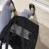 Women's Mesh Hollow Out Sandy Beach Package Large Capacity Shoping Shoulder Bag Canvas Female Tote Bags