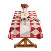 Festive Red Plaid Tablecloth for Christmas, New Year, & Weddings
