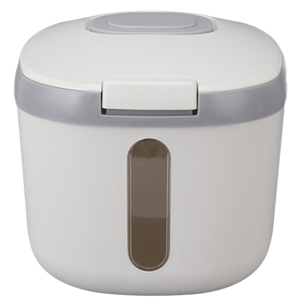 Rice Container Bug Proof Odorless Airtight Rice Box with Clear Window for Grains Sugar Flour