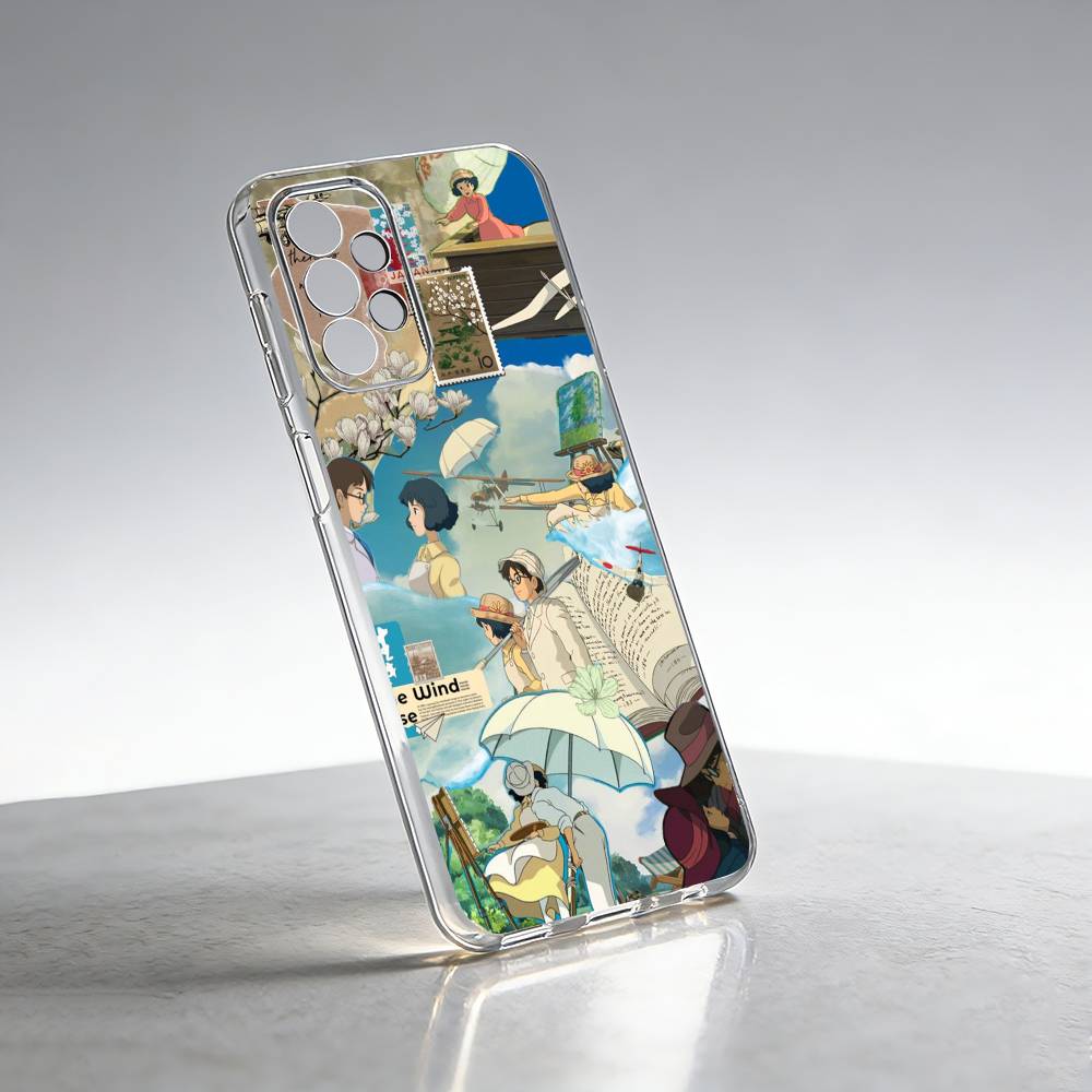 Amine The Wind Rises Phone Case For Samsung S25,S24,S21,S22,S23,S30,Ultra,S20,Plus,Fe Transparent Cover