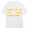 ZX Heated Rivalry Immer Geheizt Grafik T-Shirts Herren Damen Mode Beliebtes T-Shirt Gemütliche Baumwolle Übergroß Lässig Kurzarm